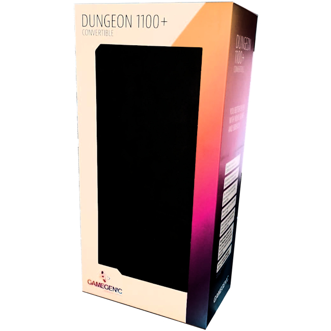 Gamegenic Dungeon 1100+ Card And Deck Box Storage Black Monopolis